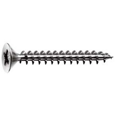 100PZ VITI PANEL-VIT TESTA SVASATA PIANA ACCIAIO INOX - ø mm.4x50