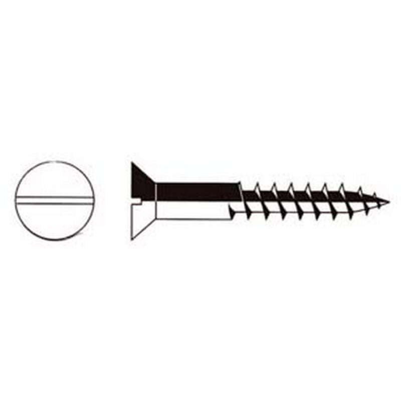 Mustad - 100PZ viti per legno testa svasata piana