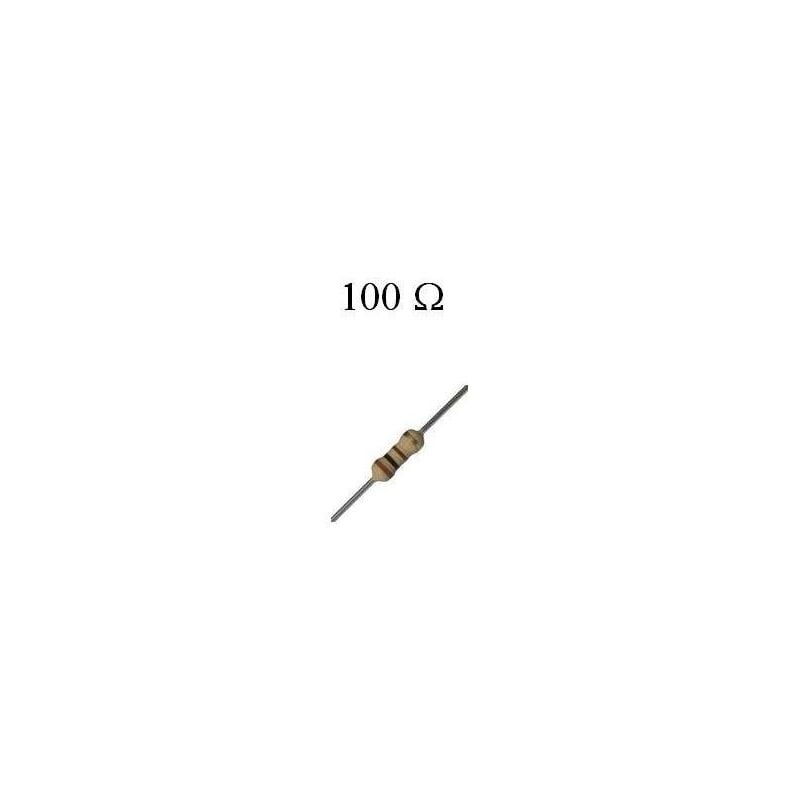 

Resistencia Carbon 100R 1/4W 5% Medidas 2,3x6mm