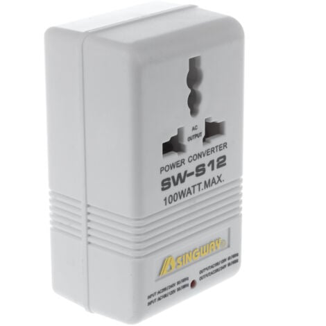 TLILY 100W 110V/120V to 220V/240V Step-Up&Down Voltage Converter Transformer Travel White