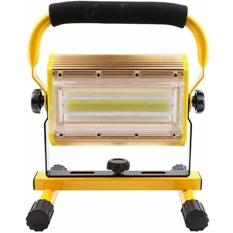100W 2000LM LED Work Light COB Rechargeable Portable Floodlight IP65 Waterproof Floodlight Safety Lights for Indoor and Outdoor Travel Lamp Camping Fishing Construction Site