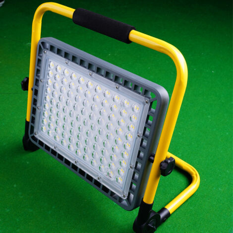 100W  a mené le travail extérieur sans fil de lumière d'inondation portatif sans fil de projecteur d'inondation rechargeable de lumière de travail rechargeable léger