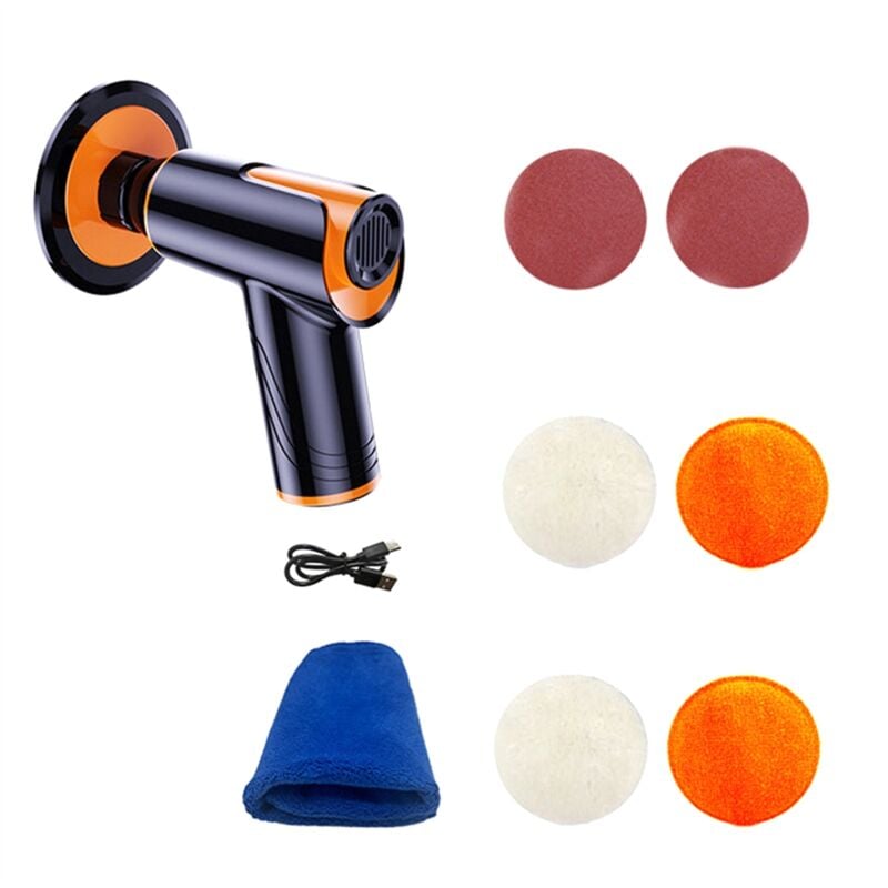 Image of 100W Auto Wachs Polierer Polieren Maschine Mini Drahtlose Tragbare Polieren usb Aufladbare