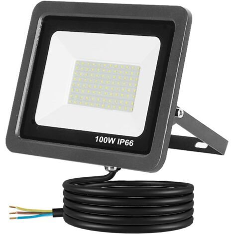 100W LED-Flutlicht, Superhelles LED-Flutlicht für den Außenbereich, Wasserdichtes LED-Flutlicht, Sicherheitsbeleuchtung für den Außenbereich für Höfe, Suche, Terrasse
