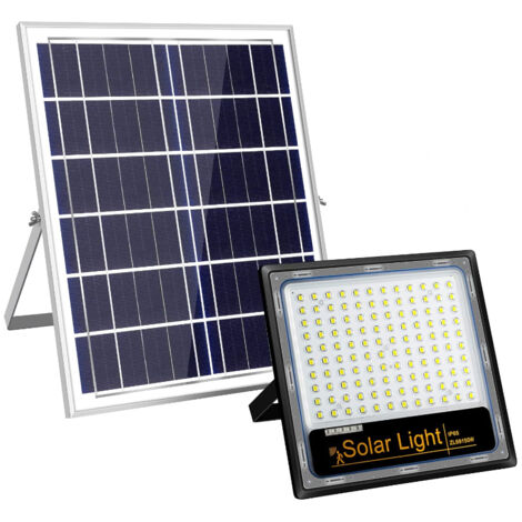 100W LED Projecteur Solaire Solaire Jardin Extérieur Projecteur Plastique Modèle Ménage Nouvelle Campagne Super Lumineux Induction Étanche Lumière 1 Paquet