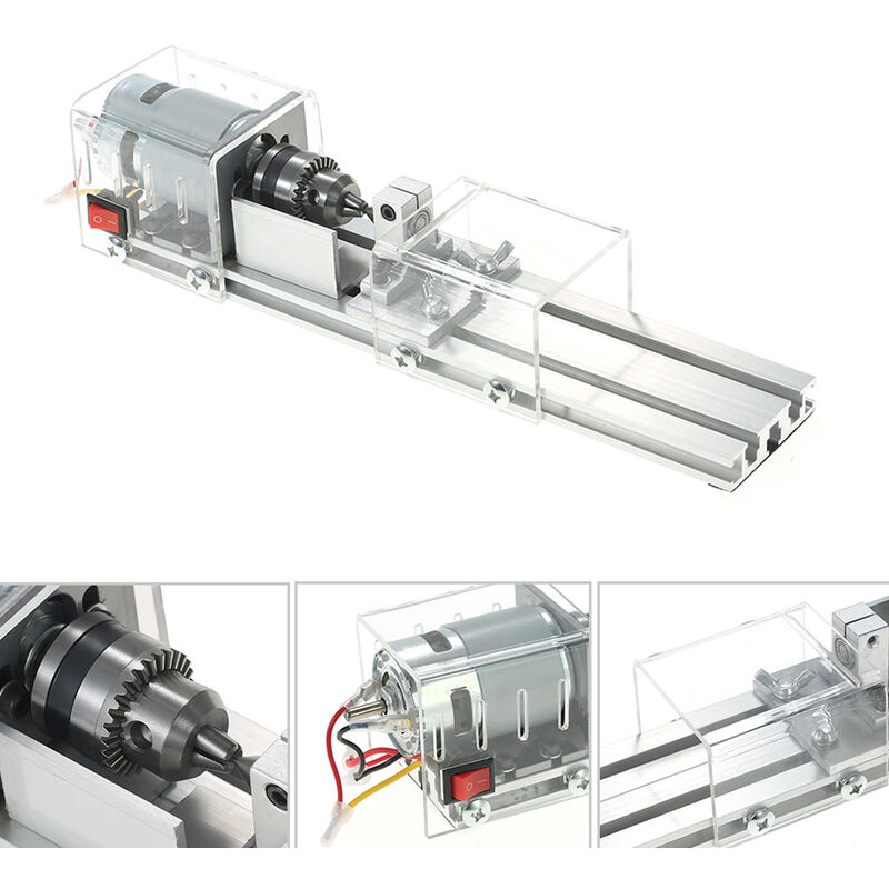 100W Mini Macchina per perline Tornio in miniatura...