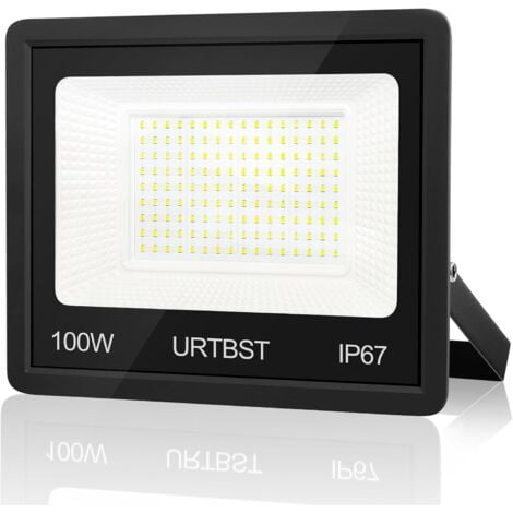 100W Outdoor LED Floodlight, 10000LM IP67 Waterproof LED Floodlight Outdoor LED Spotlight, 7000K Cool White LED Outdoor Floodlight, Outdoor Floodlight for Yard, Garden, Garage, Terrace