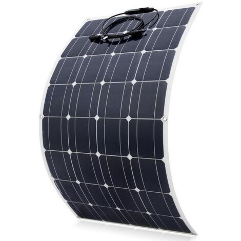 100W Panneau solaire Cellule monocristalline Flexible pour extérieur et camping-car Haute puissance étanche IP65 USB12V DC18V