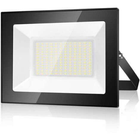 100W Projecteur LED Exterieur 10000LM 6500K Spot LED Extérieur IP66 Blanc Froid Pour Patio, Garage, Jardin, Terrasse, Usine