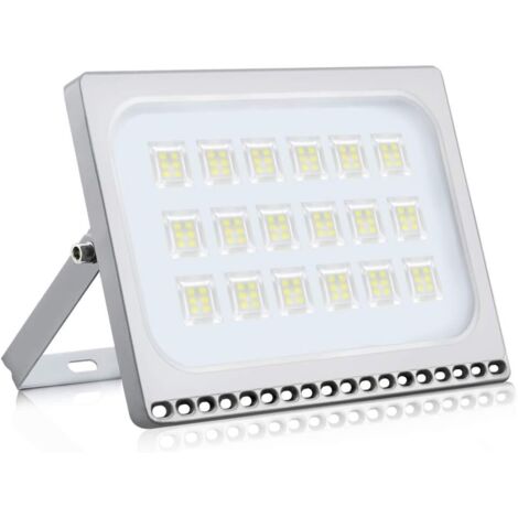 100W Projecteur LED Extérieur 8000lm Éclairage de Sécurité Blanc Froid 6500K Floodlight Imperméable IP67 Spotlight Spot LED Extérieur pour Jardin Terrasse Entrée Garage-