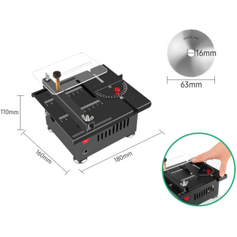 100W Table à table multi-fonction Mini Bureau de bureau Electric Cutter Speed ​​and Angle Angle Réglable Lame souleuse de 16 mm Profondeur de coupe avec arbre flexible plus accessoires pour en plastiq