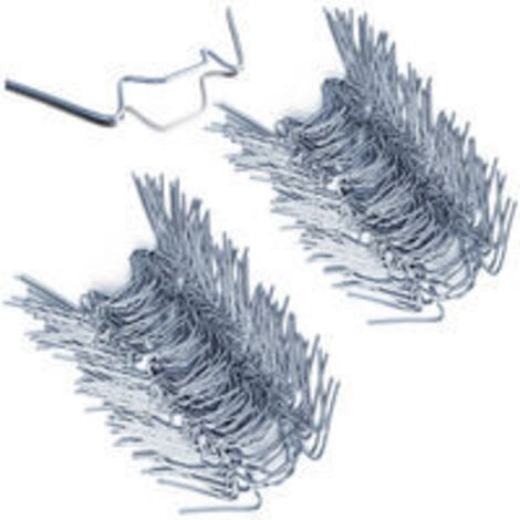 100x Clips de vitrage pour serre en métal inoxydable 1,2mm d'épaisseur Type W