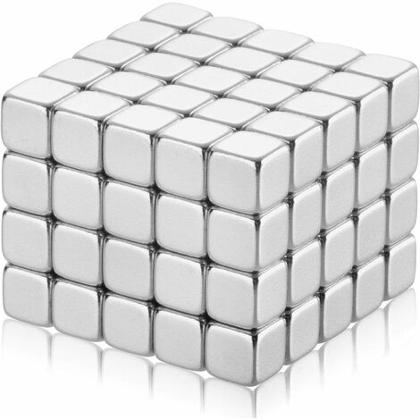 Otoño Por derivación 100x cubos magnéticos de neodimio, pequeños imanes para nevera, pizarra,  fotos o tarjetas, 5x5x5 mm
