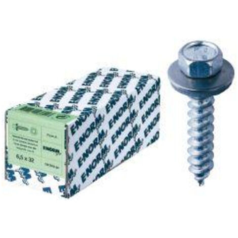 100x E-NORMpro Fassadenschrauben Edelstahl A2 6,5 x 25 S16 HP E-NORMpro