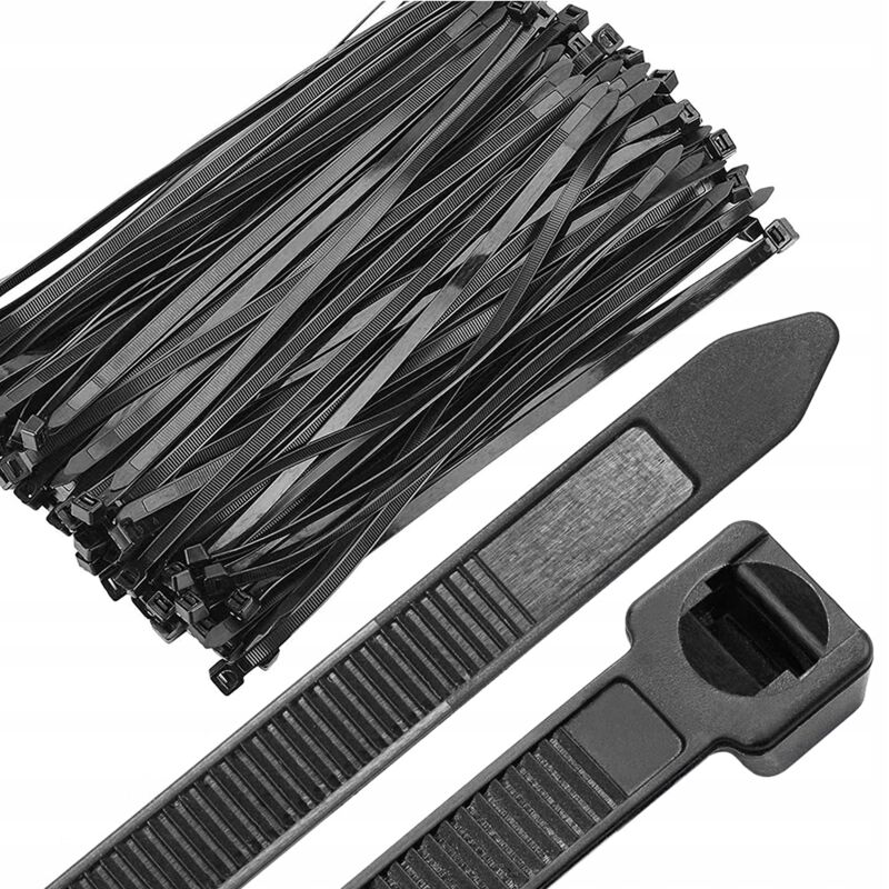 Northix 100x Kabelbinder - Schwarz