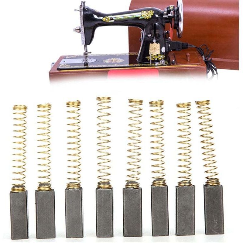 Image of 100x Kohlebürsten, Motorkohle, Schleifkohle 4 mm x 10 mm x 10 mm für Haushaltsnähmaschinen