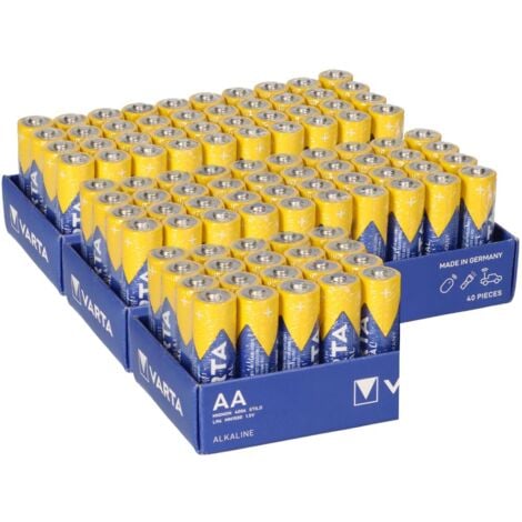 100x Mignon AA LR6 - Batterie Alkaline VARTA Industrial 4006 1,5V 2950 mAh