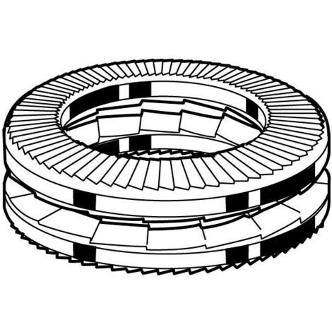 100x NORD-LOCK Rondelle de blocage résistant aux vibrations série X Acier Delta Protekt® X-serie M20