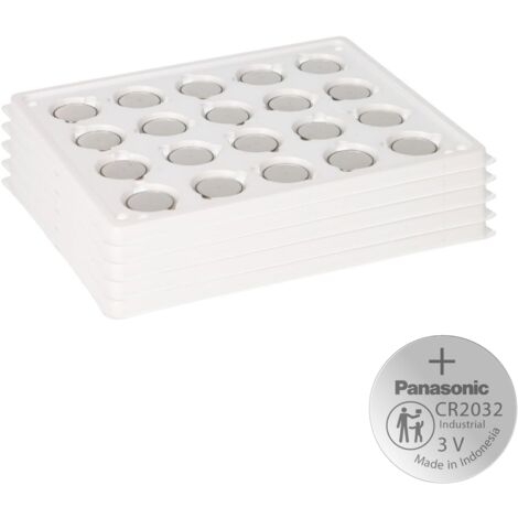 100x Panasonic CR2032 Batterie Lithium Knopfzelle CR2032BS Bulk