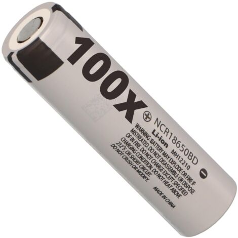 100x Panasonic Li-Ion 3,6V 3100mAh NCR18650BD NCR 18650