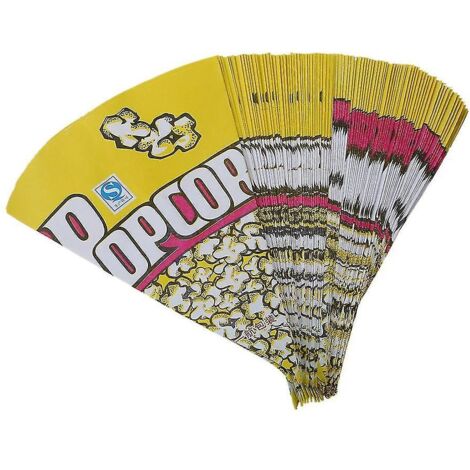 100x Sacs à pop-corn Sacs en papier Amandes Popcorn S