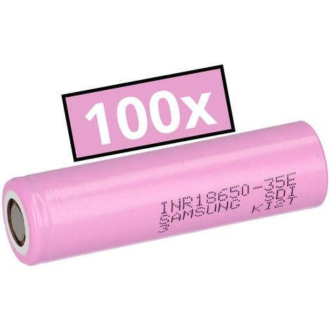 100x Samsung INR18650-35E 3500mAh 3,7V - 18650 Akku 35E