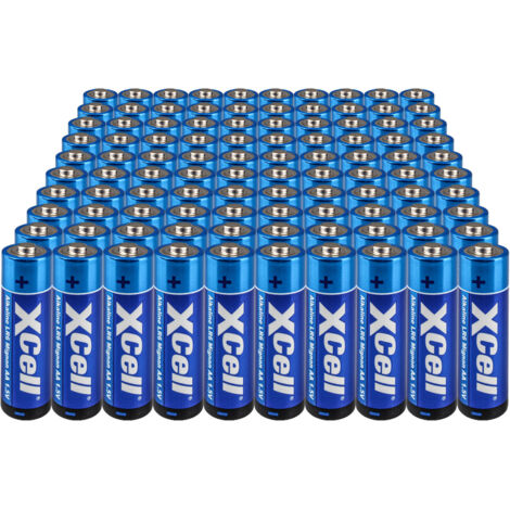 100x XCell AA LR6 Mignon Super Alkaline Batterie