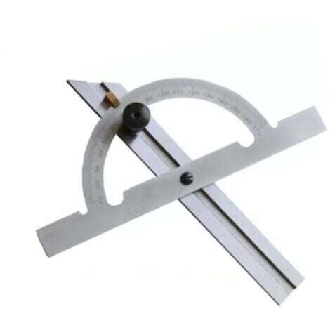 (100x150mm, 10 - 170°) Règle d'angle réglable en acier inoxydable avec rapporteur d'angle à glissière