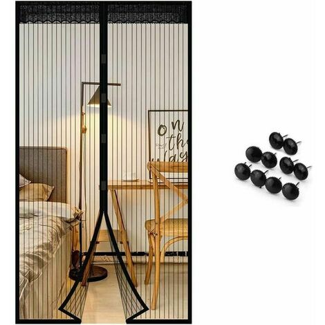 100x210cm moustiquaire magnétique porte fenêtre moustiquaires magnétiques pour porte, baie vitrée coulissante moustiquaire, moustiquaire magnétique sans perçage DRIVE