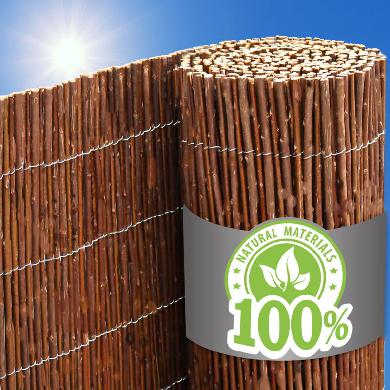 Urfence - 100x300 Balkon Sichtschutz Gartenzaun Weidenzaun - Garten Sichtschutzmatte Weide