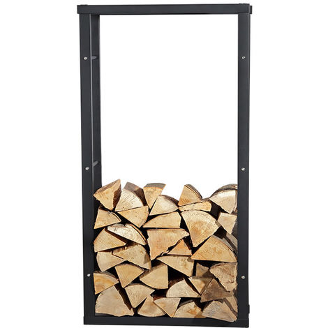 100x60cm Porte en bois panier étagère en bois de chauffage de porte-bois