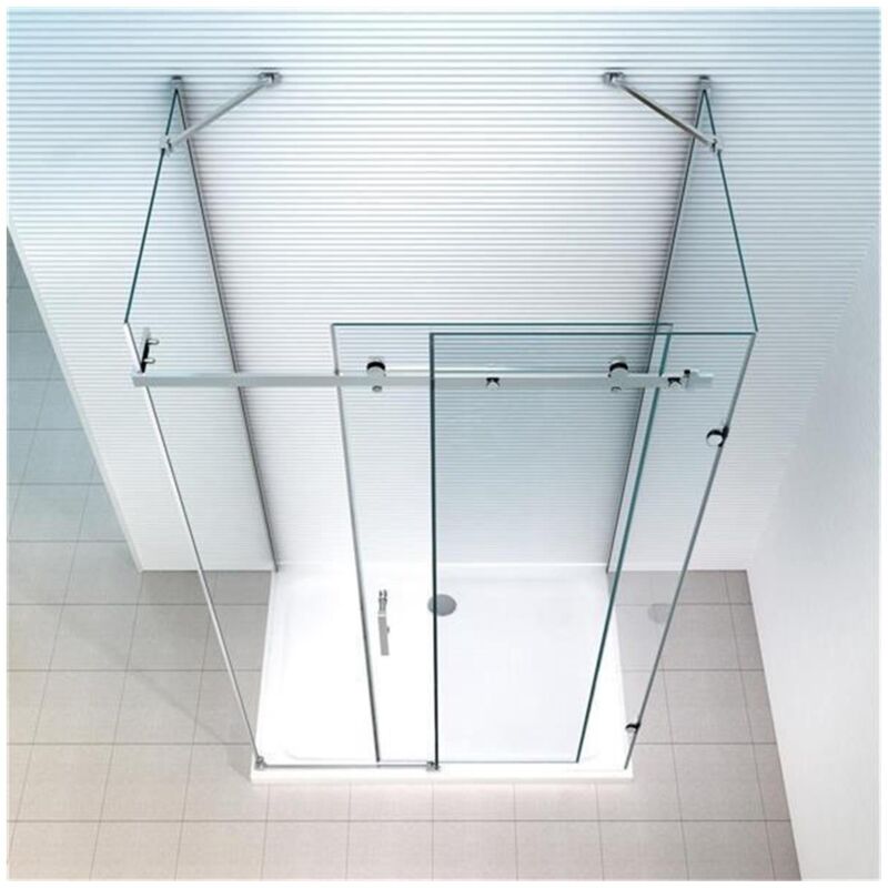 Glaszentrum Hagen - 100x80x195cm Cabine de douche Hebe - sans bac de douche