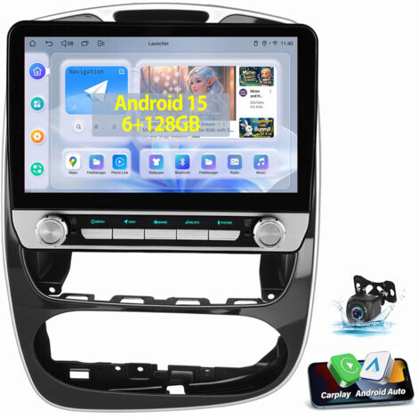10,1" 6+128G Pour Renault Clio 4 CarPlay Android 15 Autoradio GPS WIFI 6+128G CAM