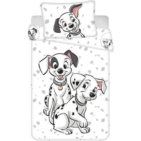 101 Dalmatiner Bettwäsche-Set für Kinder – Bettbezug 100x135 cm & Kissenbezug 40x60 cm