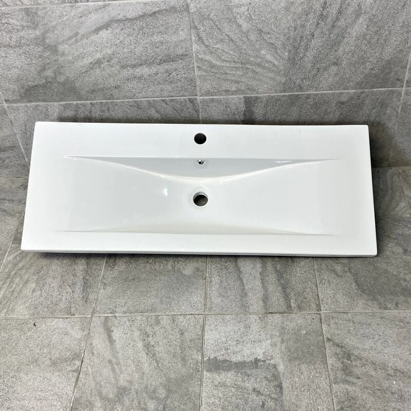 1010mm x 390mm Ceramic Bathroom Sink Vanity Basin Rectangular