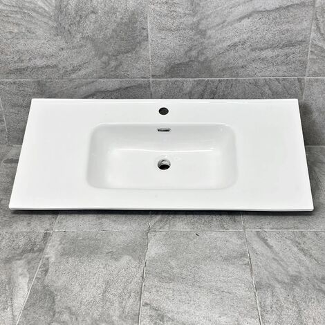 1010mm x 465mm Vanity Basin Ceramic Bathroom Furniture Sink Rectangular
