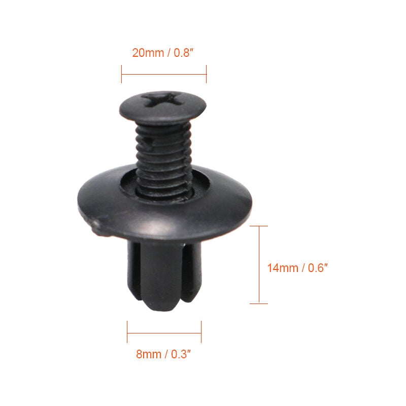 10/20/50 stücke Universal Auto-Auto Fender 8mm Loch Kunststoff Nieten Befestigungen Schraube Auto Fastener Clips für Nissan toyota Fokus Kia,20 pcs | 04537365722408 10/20/50 stücke Universal Auto-Auto Fender 8mm Loch Kunststoff Nieten Befestigungen Schraube Auto Fastener Clips für Nissan toyota Fokus Kia,20 pcs | 04537365722408