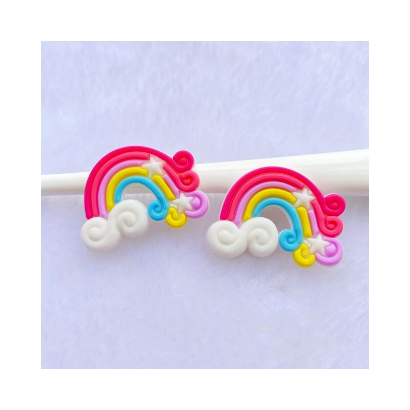 10/20pcs carino arcobaleno PVC flessibile colla