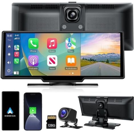 10.26 Pouces écran Voiture sans Fil Carplay Android Auto Radio Dashcam 1080P Caméra de Recul Apple CarPlay Autoradio pour Voiture