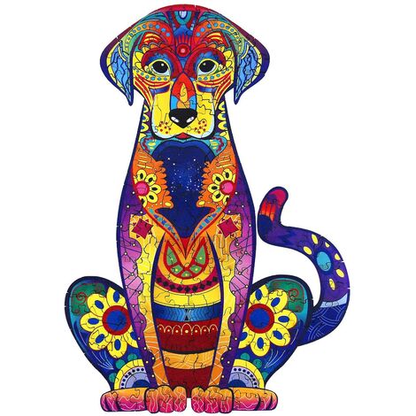 103 Pièces Puzzles en Bois Puzzles en Forme d'Animaux Uniques Puzzles en Bois Adultes Enfants Cadeau