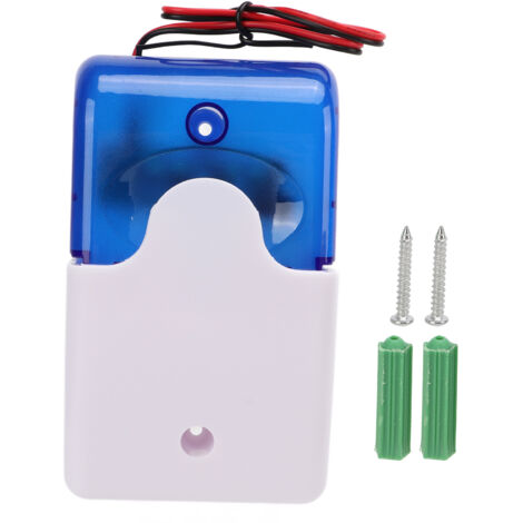 103-W-Alarmsirene mit Blitzlicht und Summer für Sicherheitssysteme in Haus, Bad und Schule – 12 V