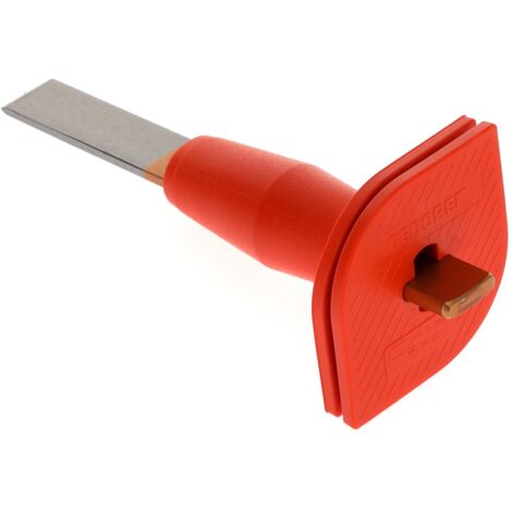 104 HS Cincel de ranura plano ovalado con protección para la mano 240x26x7 mm