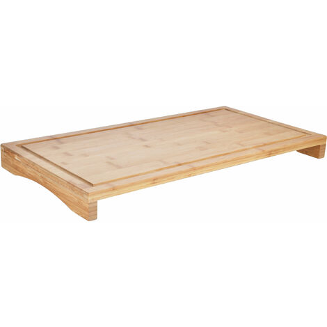1.04 Schneidebrett / Abdeckplatte ca. 58 x 28 cm - aus Bambus mit Saftrille