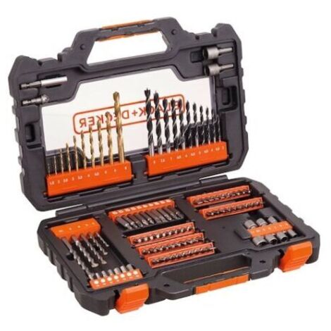 104-teiliges Set Black and Decker Spitzen und Einsätze