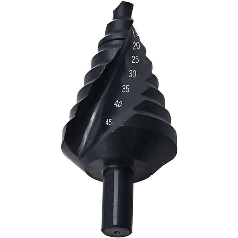 Image of 10–45 mm HSS-Spiral-Stufenbohrer mit dreieckigem Schaft