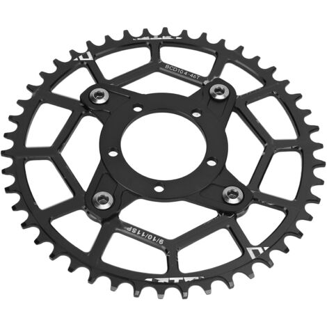 104BCD 46T Riemenscheibenadapter aus Aluminiumlegierung für Bafang Mittelmotor – Schwarze Umrüstplatte und Basis