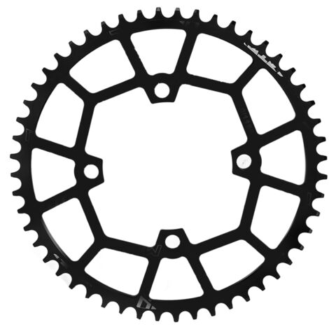 104BCD 52T Aluminium-Kettenblatt für Mountainbikes, schwarze Kettenscheibe für positive/negative Ritzel