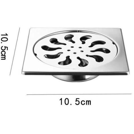 10.5x10.5 cm DN75 - Drain de douche carré de 5.5 pouces,spécial en acier inoxydable, augmentation du Drain\'ea