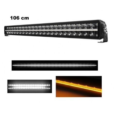 106 cm / 42 Инча 12V - 24V Led Bar Лед Бар Пиано дизайн Диоден Прожектор Супер Мощен Бяла и Оранжева Светлина Габарит Мъ