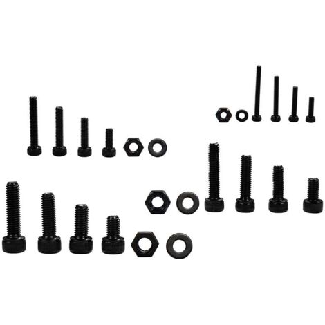 1060pcs alliage d'acier intérieur hexagonal vis écrou set, kit de combinaison de vis en acier au carbone